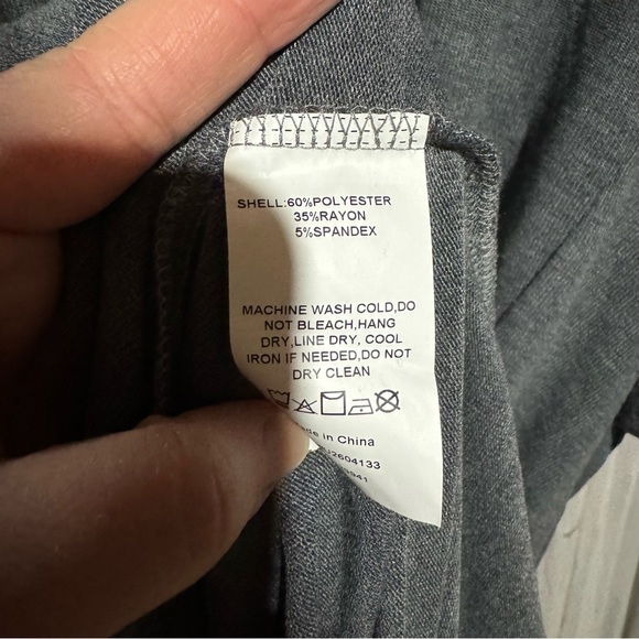 Suzanne Betro Gray Maxi Dress with Slouch Sleeves Size Xl - Picture 5 of 6